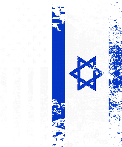 Proud Israeli Usa Flag Patriotic Pride American Israel Flag Toddler T-Shirt