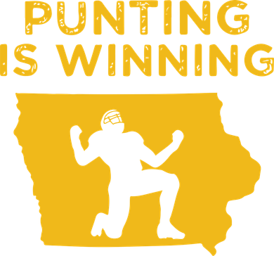 Punting Is Winning Iowa I Cheer For The Punter Women's Sweatshirt