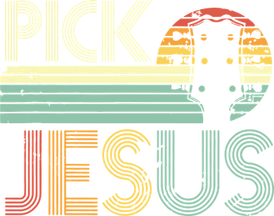 Pick Jesus Religious Musician Idea Guitar Worship Kids Hoodie