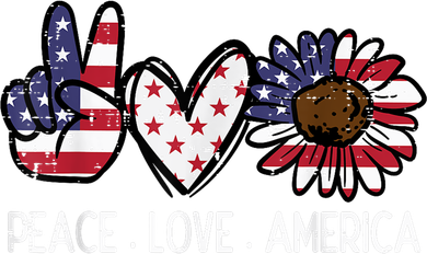 Peace Love America US Flag Fourth Womens 4th Of July Patriot Women's Dry Zone Grid Polo