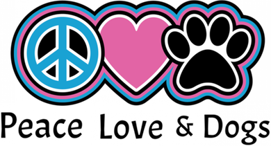 Peace Love And Dogs Great Gift Peace Sign Heart Paw Gift Kids T-Shirt