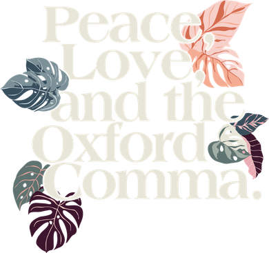 Peace Love And The Comma Grammar Lover Beanie