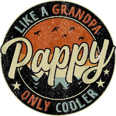 Pappy Like A Grandpa Only Cooler Vintage Retro Father's Day Women's Hoodie