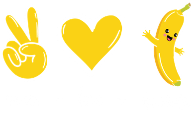 Peace Love Bananas Toddler Hoodie