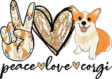Peace Love Corgi Cute Dog Mom MotherS Day Gift Corgi Lover Women's T-Shirt