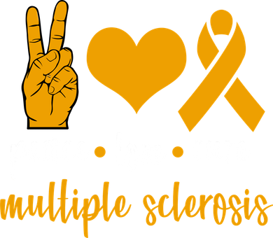 Peace Love Cure Multiple Sclerosis Coaster