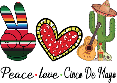 Peace Love Cinco De Mayo Fiesta Mexican Hippie Women Women's Tank Top