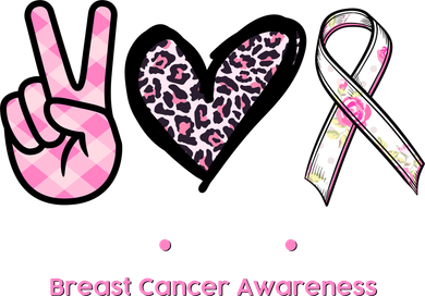 Peace Love Cure Breast Cancer Awareness Fashion Patterns Baby Bodysuit