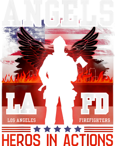 Proud La Firefighters Lafd Los Angeles Firefighters Hero Usa Button