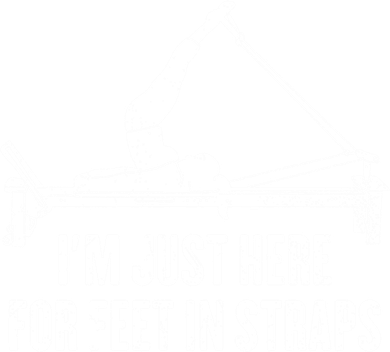 Pilates Lover Funny IM Just Here For Feet In Straps Gift Doggie Tank