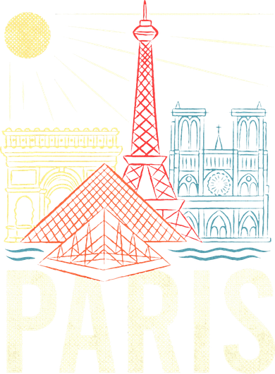 Paris Lover France Tourist Paris Art Paris Kids T-Shirt