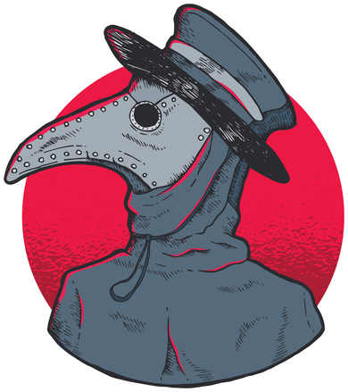 Plague Doctor Mask Kids T-Shirt