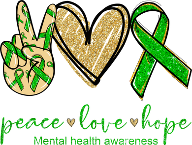 Peace Love Hope Mental Health Awareness Women's Hoodie