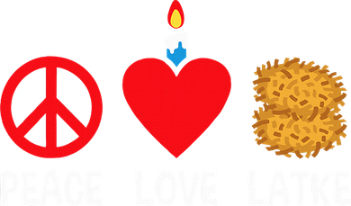 Peace Love Latke Menorah Lakes Happy Hanukkah  Toddler Long Sleeve