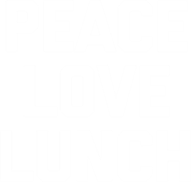 Peace Love Lunch Gift Funny Saying Sarcastic Humor Food Great Gift Doggie Tank