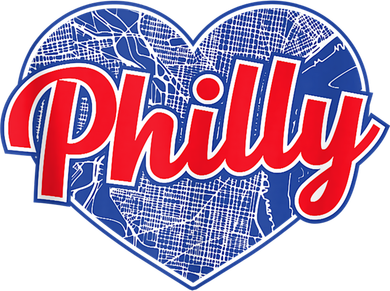 Philadelphia Love Philly Baseball Heart Philadelphia City Map Vintage Phill Polo
