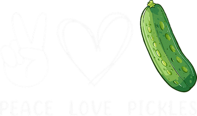 Peace Love Pickles Retro Pickles Lover Food Lover Coaster