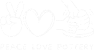 Peace Love Pottery Pottery Lover Ceramics Artist 11oz C Handle Ceramic Mug