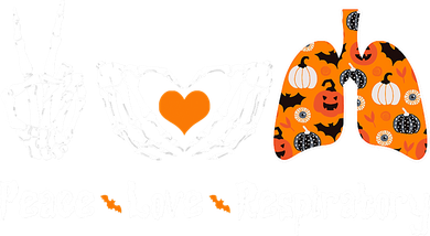 Peace Love Respiratory Therapist Skeleton Halloween Costume Tank Top