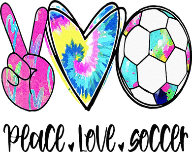 Peace Love Soccer Tie Dye Cute Soccer Lovers Women's Sweatshirt