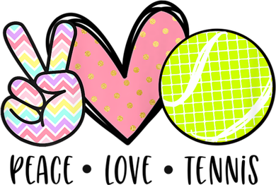 Peace Love Tennis Cute For Teen Little Girl Baby Bodysuit