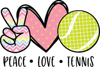 Peace Love Tennis Cute Design Kids T-Shirt