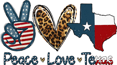 Peace Love Texas TX Texas Flag Funny City Home Roots Long Sleeve Shirt