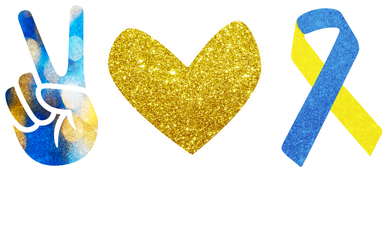 Peace Love T21 Down Syndrome Awareness Ribbon Toddler Hoodie