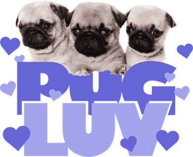 Pug Luv Baby Bodysuit