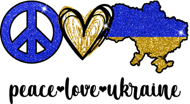 Peace Love Ukraine Tote Bag