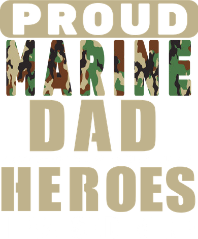 Proud Marine Dad Doddie Hoodie