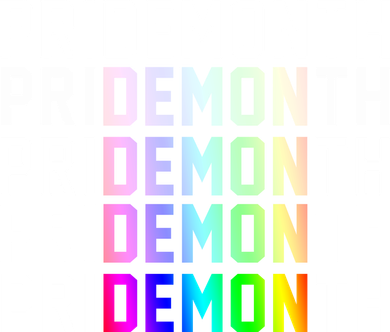 Pride Month Demon Rainbow Women's Sweatshirt