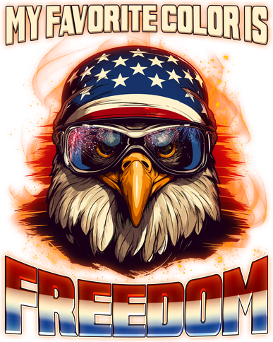 Patriotic My Favorite Color Is Freedom American Eagle Backpack