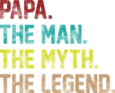 Papa The Man The Myth The Legend Vintage Kids Hoodie
