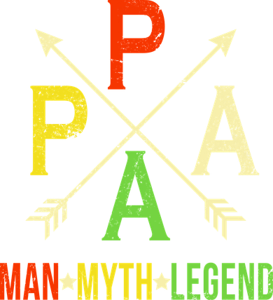 Papa The Man Myth Legend Arrow Cross Toddler Hoodie