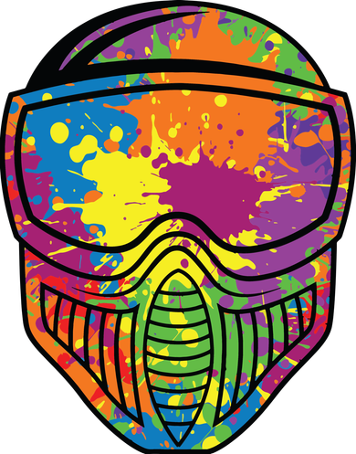 Paintball Mask Paint Shooting Paintballer Air Gun Tumbler