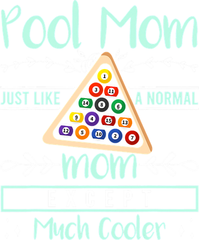 Pool Mom Pool Billiards Mother's Day Pool Player Backpack