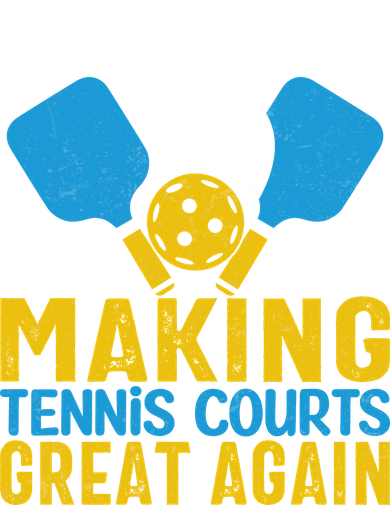 Pickleball Making Tennis Courts Great Again Funny Baby Bodysuit