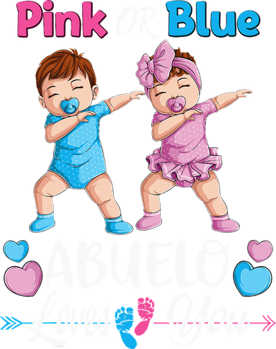Pink Or Blue Abuelo Loves You Baby Gender Reveal Party Toddler T-Shirt