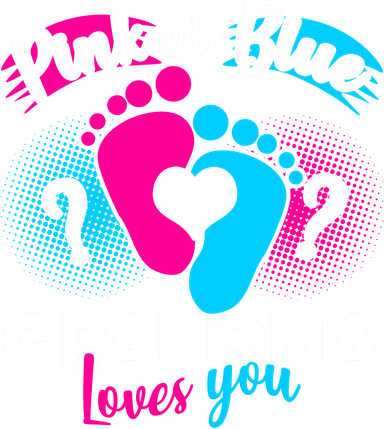 Pink or Blue Grandma Loves You Coaster
