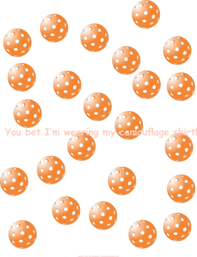 Pickleball Orange Camouflauge Shirt! Women's Tank Top