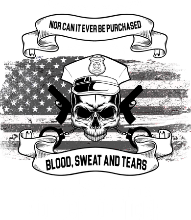 Police Officer Earned It Sweat Blood Tears Women's Tank Top