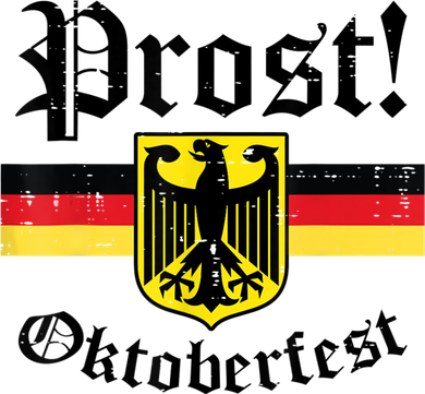 Prost Oktoberfest German Flag Crest Eagle Bavarian Women's Sweatshirt