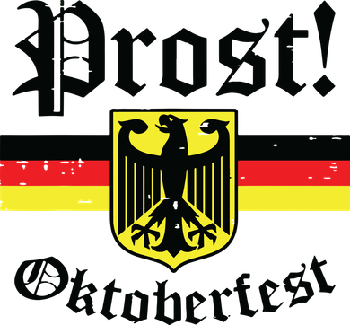 Prost Oktoberfest German Flag Crest Eagle Bavarian Women's Sweatshirt
