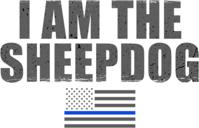 Police Officer Gift Thin Blue Line Gift I Am The Sheepdog Funny Gift Women's T-Shirt