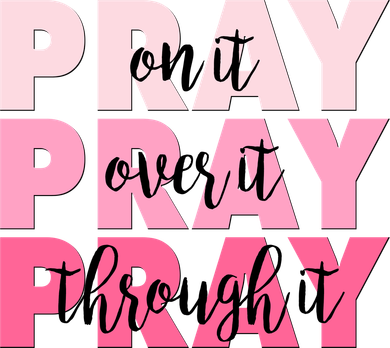 Pray On It Over It Through It Women's Dry Zone Grid Polo