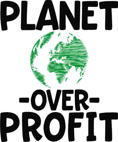 Planet Over Profit Earth Day Environmentalist Gift T-Shirt