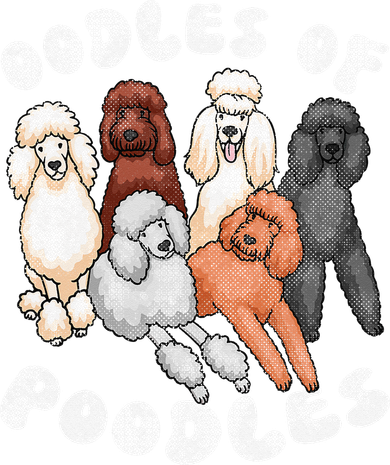 Poodle Of Poodles Poodle Lover Women's V-Neck T-Shirt