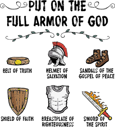 Put On The Full Armor Of God Kids T-Shirt