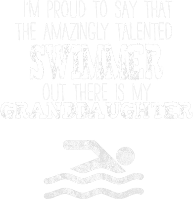 Proud Of Talented Swimmer Granddaughter Baby Bodysuit